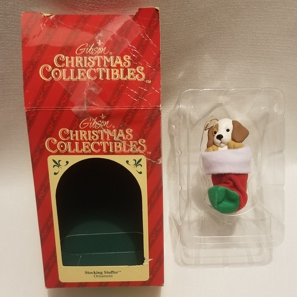 Gibson Other - 1993 EUC puppy stocking ornament w GUC original box
